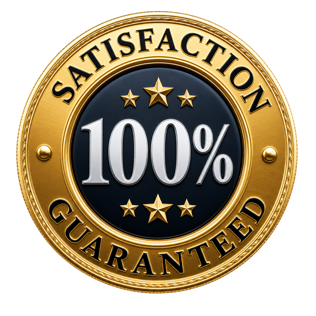 100% Satisfaction Guaranteed