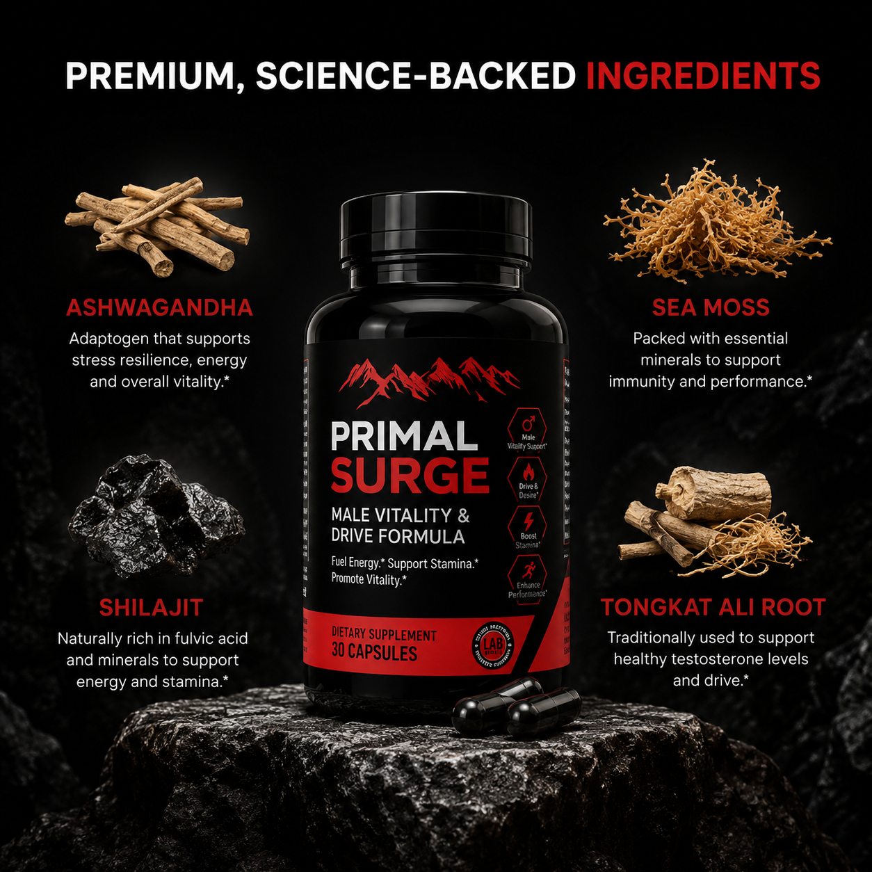 PRIMAL SURGE Male Vitality Formula